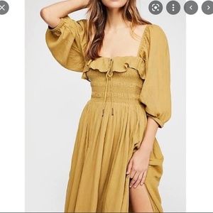 Free people oasis midi dress